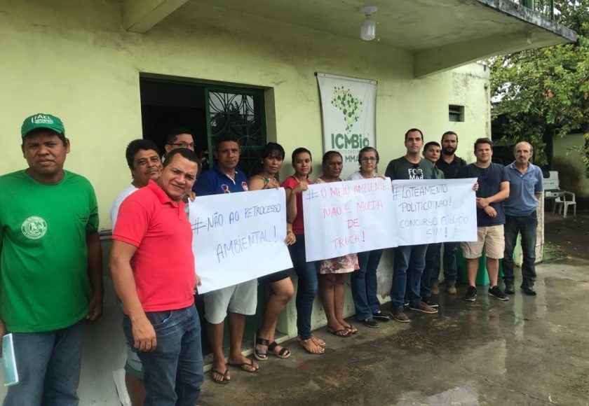 Servidores do ICMBio em Tefé, Amazonas. Foto: Divulgação