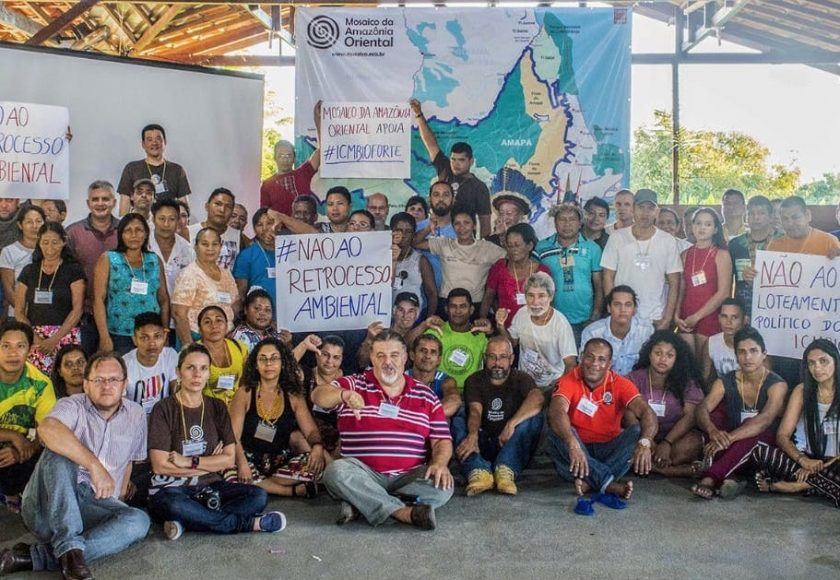 Conselheiros do Mosaico da Amazônia Oriental, reunidos em Macapá-AP, apoiam o Movimento Nacional de Resistência contra o Desmonte da Política Socioambiental. Foto: Divulgação