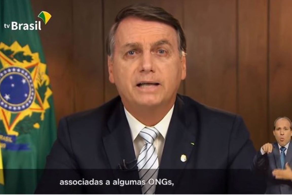 Bolsonaro troca disco na ONU, a culpa agora é das ONGs