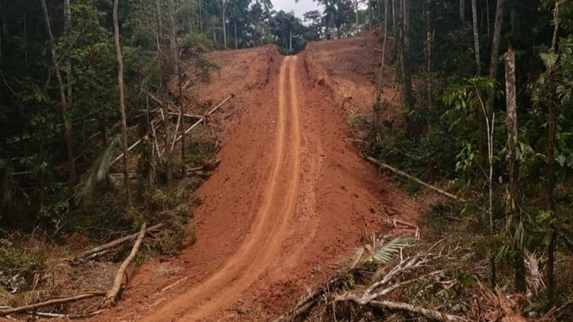 Novas estradas na fronteira Brasil com o Peru, no Acre. Foto: SECOM/AC