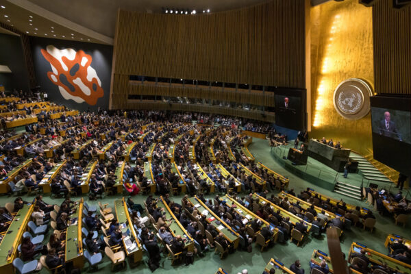 O presidente da Republica do Brasil Luiz Inácio Lula da Silva fala durante à 81 Assembleia Geral das Nações Unidas na sede da ONU em Nova York nos Estados Unidos nesta terça-feira, 22 de setembro de 2026 (Foto: William Volcov/Brazil Photo Press/Folhapress)