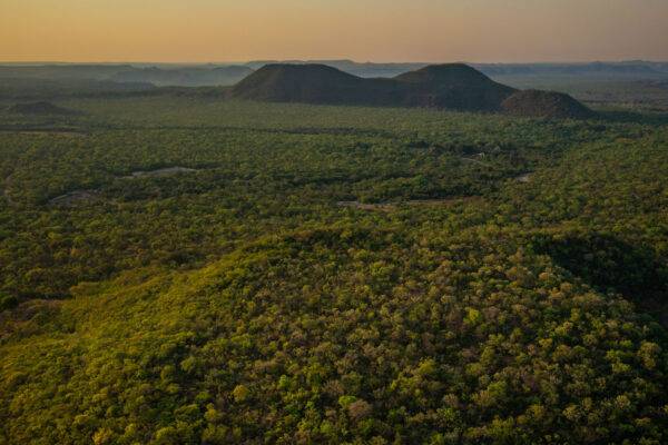 Amanhecer no Cerrado, próximo à cidade de Mambaí (GO). Foto: Marcio Isensee e Sá