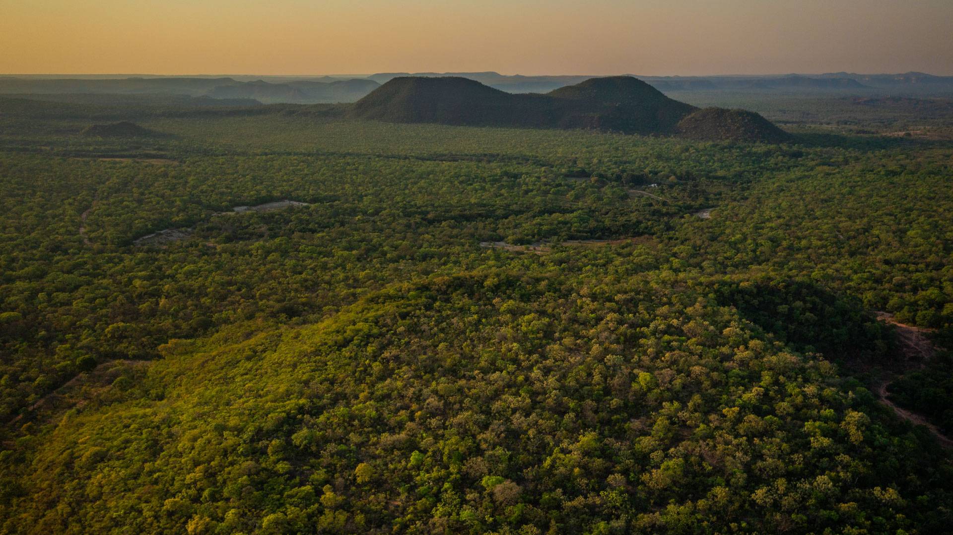 Amanhecer no Cerrado, próximo à cidade de Mambaí (GO). Foto: Marcio Isensee e Sá