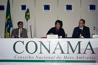 Ministra do Meio Ambiente Izabella Teixeira na abertura da reunião do Conama (foto: Blog Marcio Mendes)