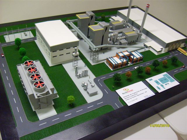 Modelo da planta de co-geração com resíduos sólidos (foto: divulgação)