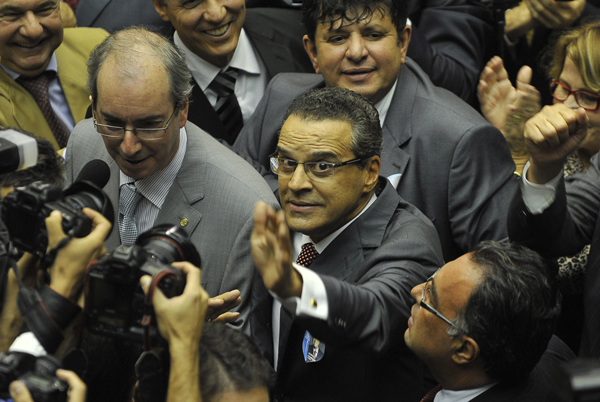 O deputado Henrique Eduardo Alves (PMDB-RN) foi escolhido o novo presidente da Câmara dos Deputados para o biênio 2013/2015. Foto: Antonio Cruz/ABr.