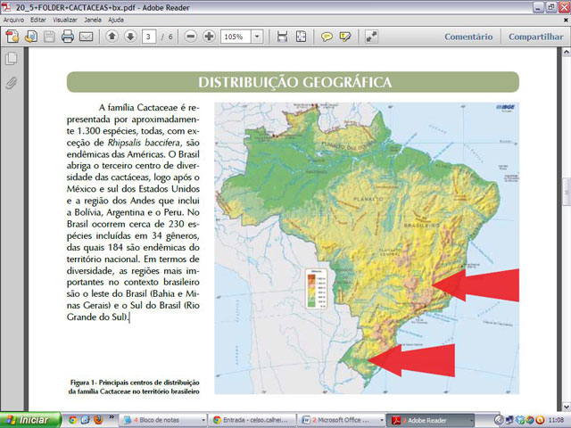 As regiões mais importantes, quando o assunto é diversidade de  espécie, são os sertões da Bahia e de Minas Gerais, além do extremo sul  do país, no Rio Grande do Sul. crédito: excerto do folder do MMA
