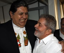 O presidente peruano encontra-se com Lula em Manaus (foto: Presidência da República)