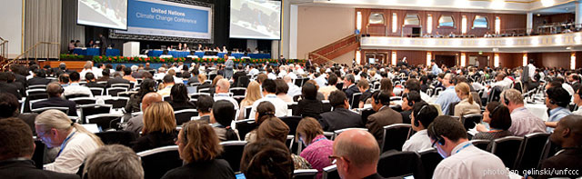 Delegados em Bonn, Alemanha, estão emperrados nas negociações (foto: UNFCCC/divulgação)