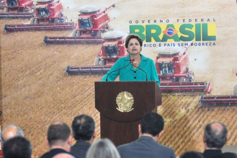 Presidente Dilma, durante cerimônia de divulgação do Plano Safra. Foto: Antonio Brasil/Agencia Brasil