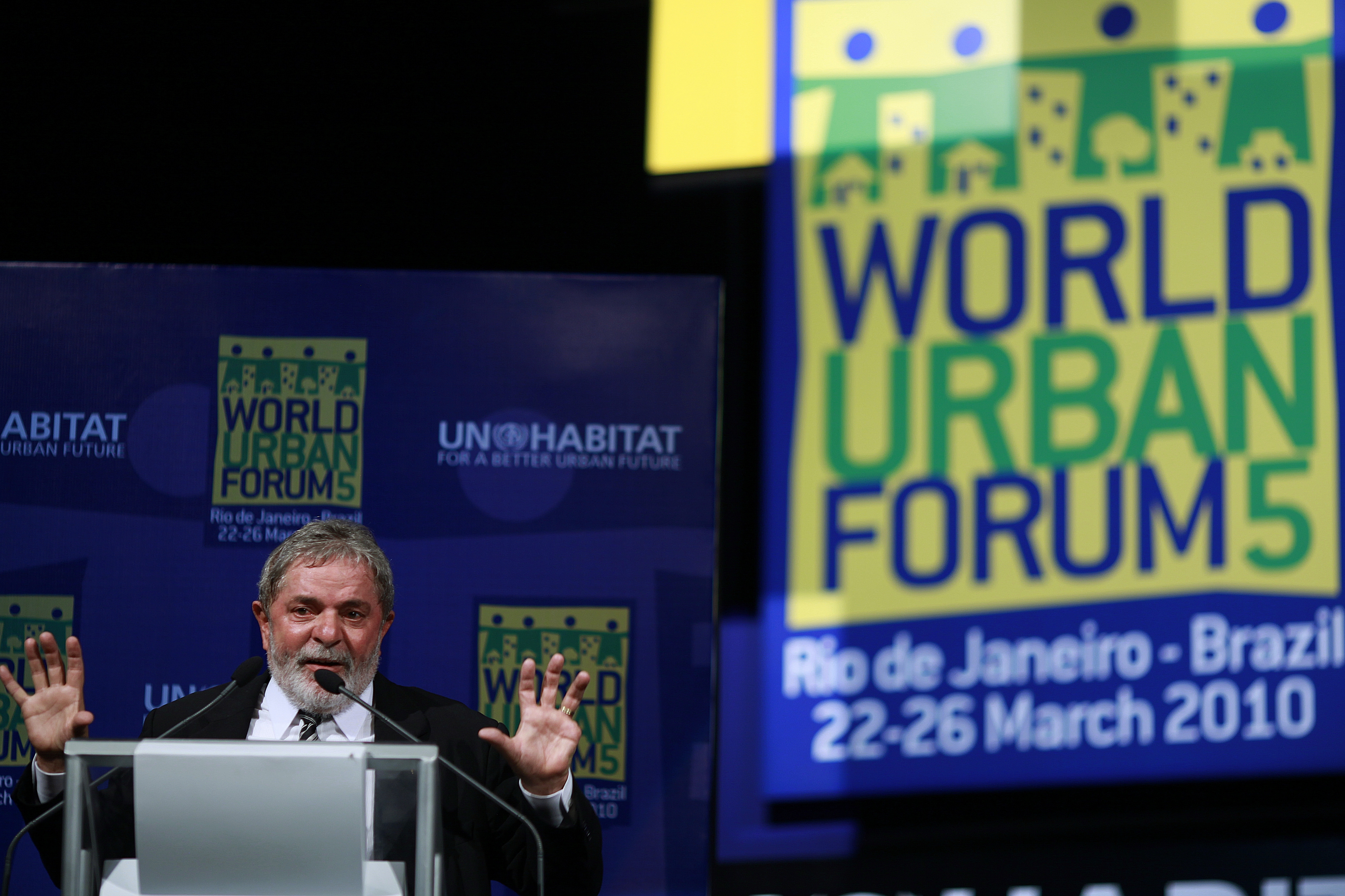 Lula durante seu discurso na abertura do evento (Foto: Ricardo Stuckert/Agência ABr)