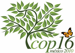 O logo da organização mexicana do 16a Conferência da ONU sobre Mudanças Climáticas -  COP16 (foto: divulgação)