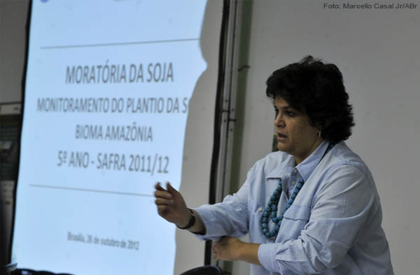 Izabella Teixeira participa da divulgação dos dados da Moratória da Soja. Foto: Marcello Casal Jr/ABr.
