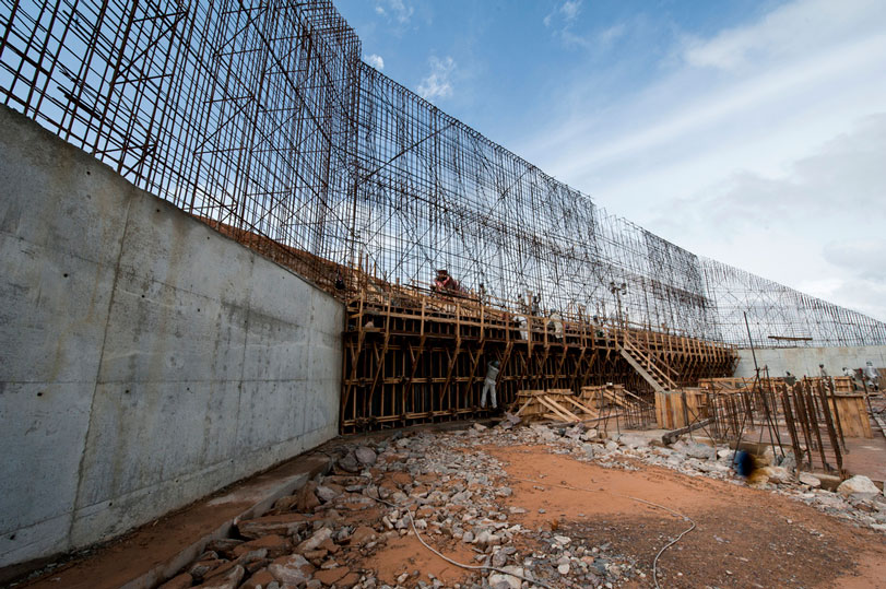 Obras no Canal de Derivação da hidrelétrica Belo Monte que está sendo construída em Altamira, no Pará. Foto: PAC 2/ Divulgação