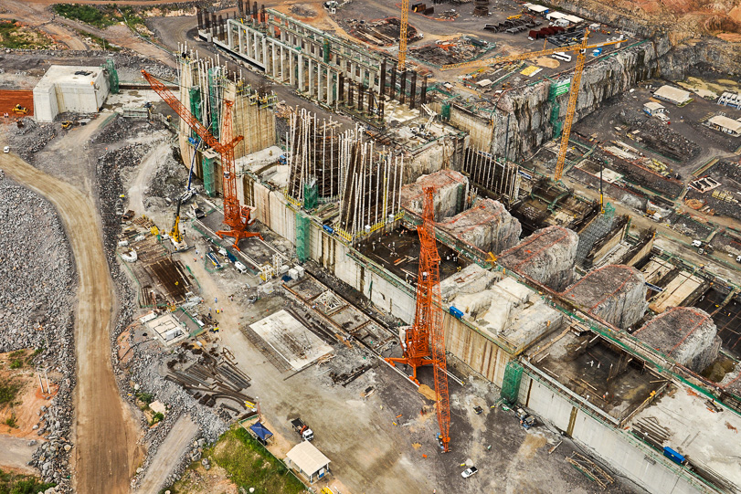 Construção da Usina Hidrelétrica de Belo Monte, no Pará. Foto: