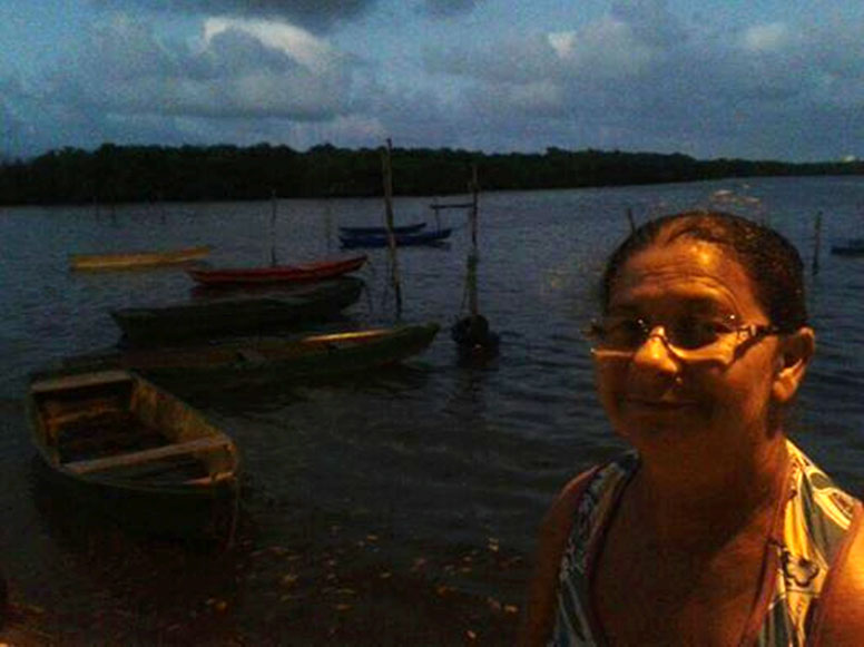 Maria Gorete, ex-marisqueira e moradora da comunidade de Beira Rio, às margens do rio Potengi, em Natal. Foto: Eloísa Klein