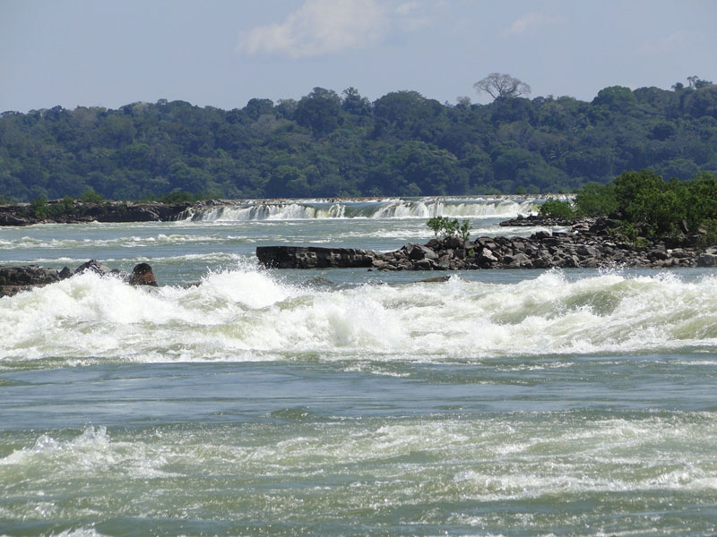Corredeiras do Cabano. Possível local onde será erguida a hidrelétrica São Luiz do Tapajós, ainda em estudo. Foto: Gilberto Nascimento Silva.