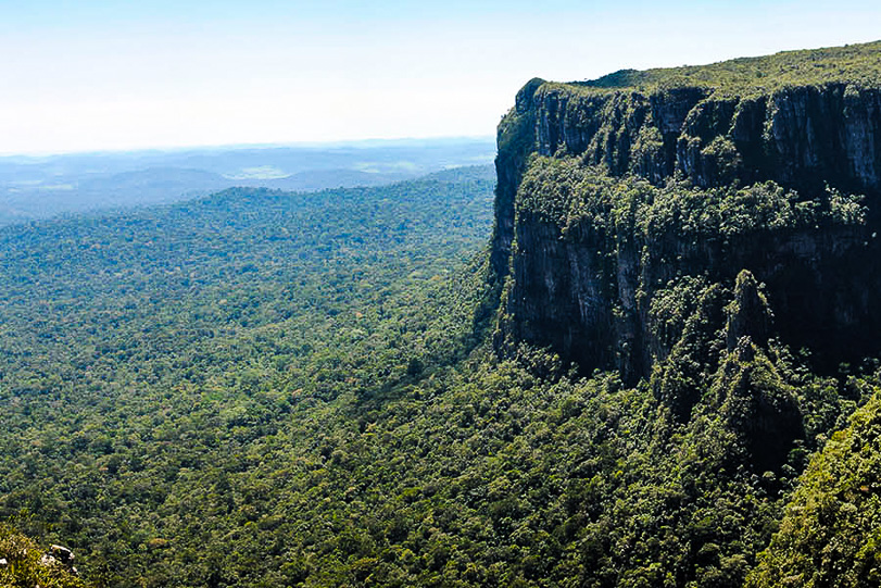 Vista do alto da Serra dos Pacaás Novos, em Rondônia. Foto: Sergio Marques de Souza