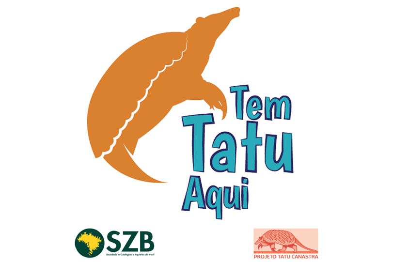 Adesivo da campanha "Tem Tatu Aqui". Crédito: Divulgação SZB