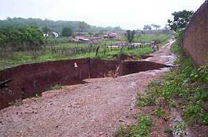 Colapso de dolina em Vazante. (Foto: Divulgação)